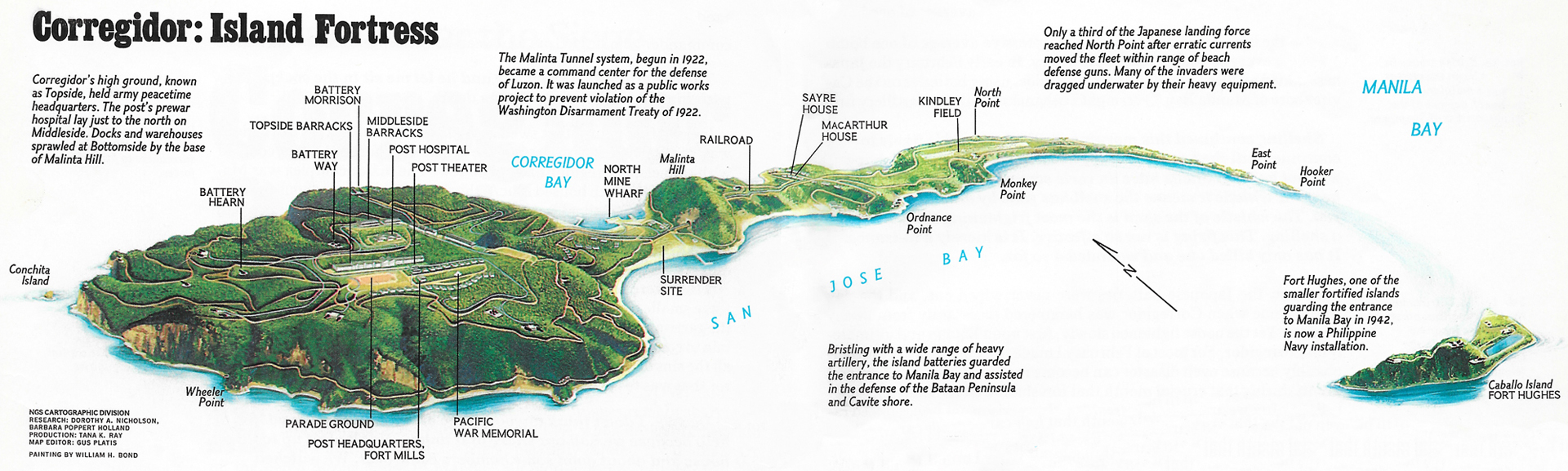 corregidor island map